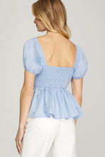 Load image into Gallery viewer, Women’s V-Neck Lace Patchwork Puff Sleeve Blouse – Elegant Slim Fit Flowy Top