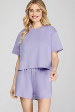 Load image into Gallery viewer, Women’s Loose Fit Drop Shoulder Short Sleeve T-Shirt – Casual Cropped Basic Top