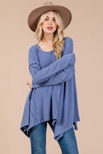 Load image into Gallery viewer, Women’s Oversized Drop-Shoulder Long Sleeve Knit Top – Relaxed Fit, Soft Draped Tunic Style