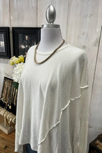 Load image into Gallery viewer, Women’s Oversized Drop-Shoulder Long Sleeve Knit Top – Relaxed Fit, Soft Draped Tunic Style
