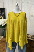 Load image into Gallery viewer, Women’s Oversized Drop-Shoulder Long Sleeve Knit Top – Relaxed Fit, Soft Draped Tunic Style