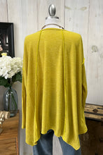Load image into Gallery viewer, Women’s Oversized Drop-Shoulder Long Sleeve Knit Top – Relaxed Fit, Soft Draped Tunic Style